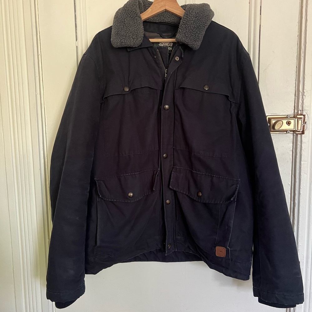 Roots Winter Jacket with Fur neck, Trucker style - Picture 1 of 4